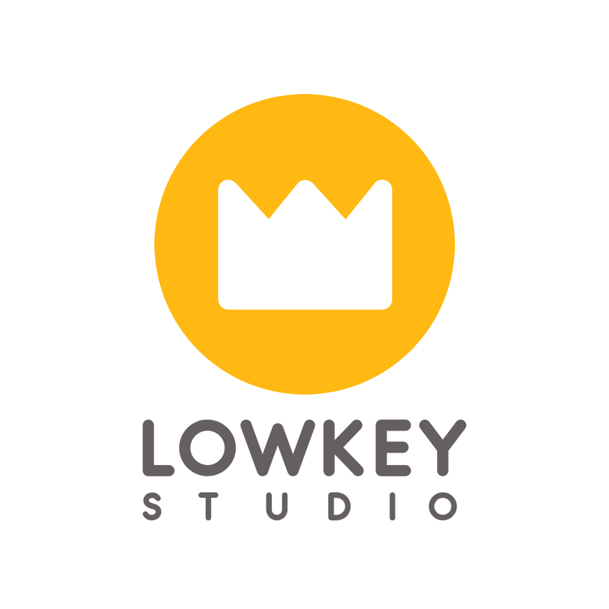 LowKey Studio crown logo in yellow